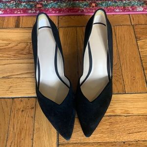 Black thick heel suede 1. State pumps - US10 or 41